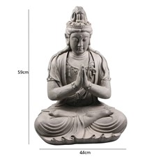 Ornamental Seated Statue of Kwan Yin Praying